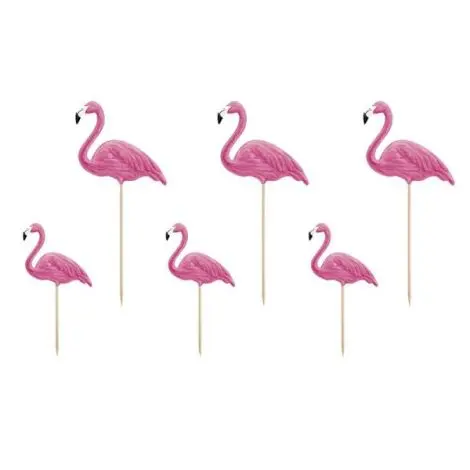 Decoratiuni flamingo 6 buc