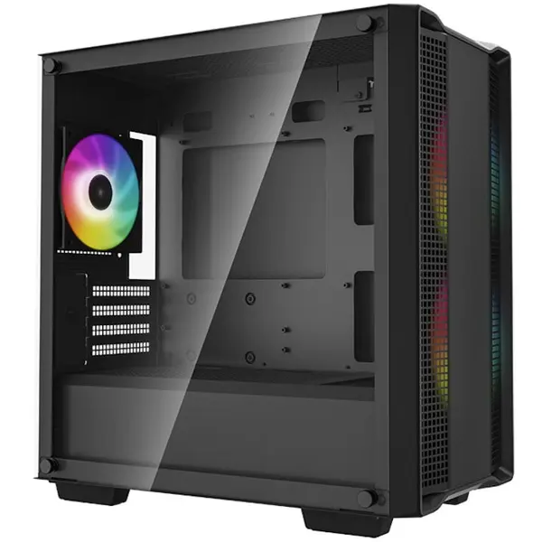 Deepcool Carcasa DeepCool CC360 ARGB, Mid-Tower, fara sursa, mATX, negru