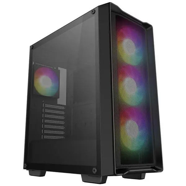 Deepcool Carcasa Deepcool CC560 MESH V2, ventilatoare ARGB, Negru