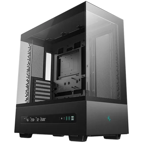 Deepcool Carcasa Deepcool CH690 DIGITAL, Mid Tower, Tempered Glass, 10 ventilatoare suportate, NEGRU