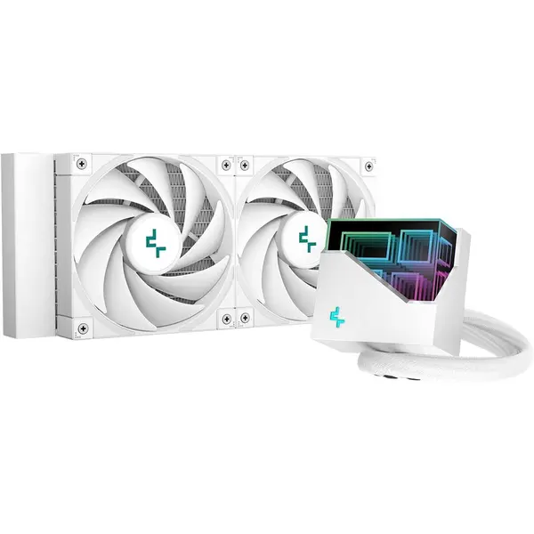 Deepcool Cooler procesor cu lichid Deepcool LT520 alb iluminare aRGB, Alb