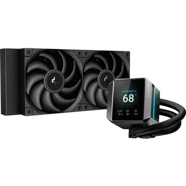 Deepcool Racitor lichid all-in-one, DeepCool MYSTIQUE 240, 500-2150 RPM, Negru