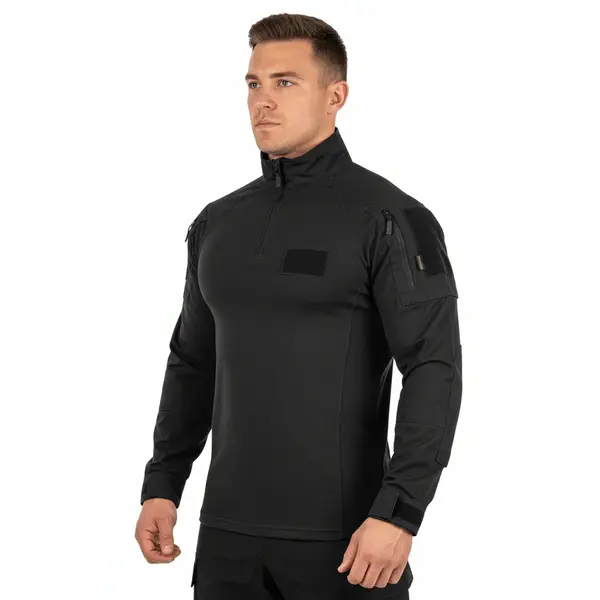 DEFCON 5 Tiger Combat Shirt – Bluza Tactica Profesionala Forte de Ordine - NEGRU / XXL