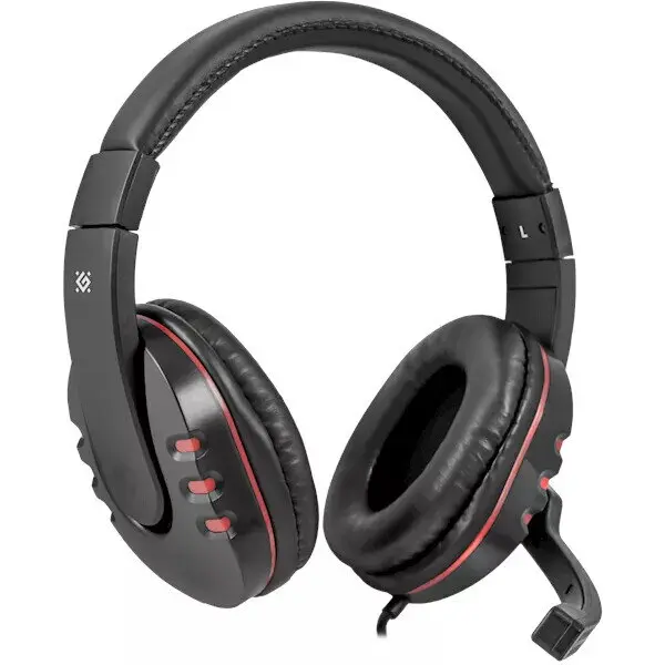 Defender Casti Defender WARHEAD G-160 black-red, 64113, cu fir, microfon, gaming, jack 3.5mm