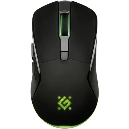 Defender Mouse Gaming Defender GM-534, Wireless 2.4Ghz, 3200DPI, iluminare RGB, Negru