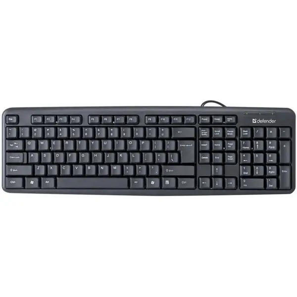 Defender Tastatura Defender 45518, Element HB-520 cu fir, USB, Neagra