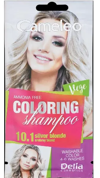 Delia Cameleo Șampon colorant la plic , 10.1 Silver Blonde, 40 ml