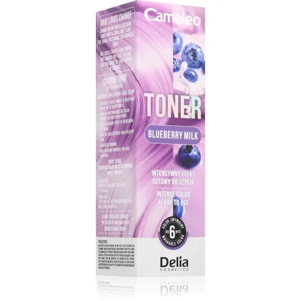 Delia Cosmetics Cameleo Toner toner color pentru păr culoare Blueberry Milk 75 ml