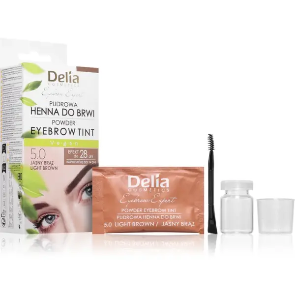 Delia Cosmetics Eyebrow Expert vopsea de sprancene culoare 5.0 Light Brown 4 g