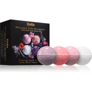 Delia Cosmetics Fizzing Bath Bombs Floral Mix set cadou pentru baie