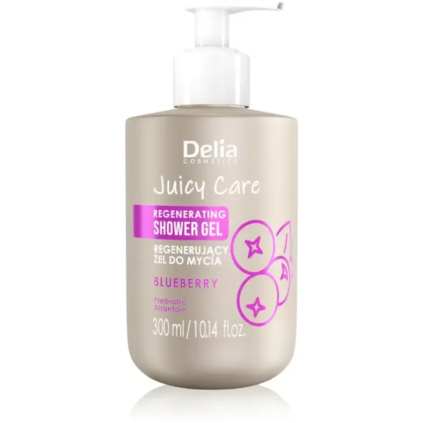 Delia Cosmetics Juicy Care Blueberry gel de dus regenerabil 300 ml