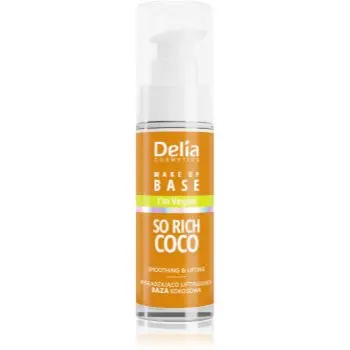 Delia Cosmetics So Rich Coco bază sub machiaj, cu efect de netezire