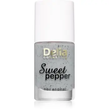Delia Cosmetics Sweet Pepper Black Particles lac de unghii