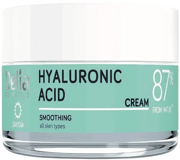 Delia Cremă de față de zi cu acid hialuronic pentru netezire, 50 ml