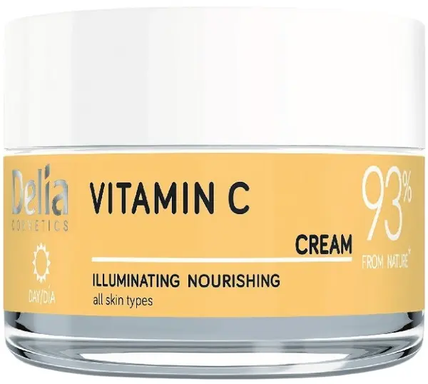 Delia Cremă de față de zi iluminatoare cu vitamina C, 50 ml