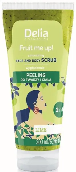 Delia Fruit Me Up! Scrub pentru față și corp, lime, 200 ml