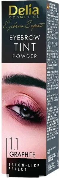 Delia Vopsea pentru sprâncene Tint Powder, 1.1 grafit, 2 g