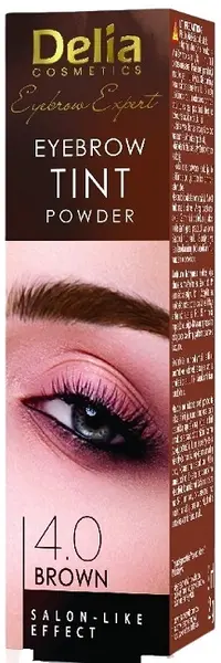 Delia Vopsea pentru sprâncene Tint Powder, 4.0 maro, 2 g