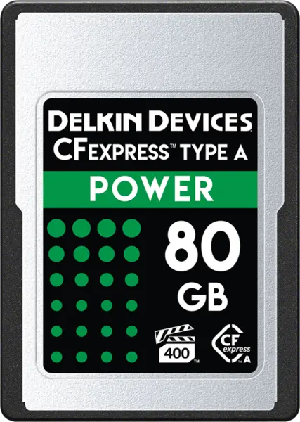 Delkin CFexpress POWER -VPG400 (Type A) 80GB, Card memorie