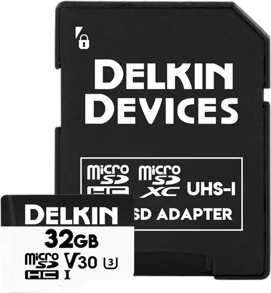 Delkin microSDHC Trail Cam Hyperspeed R100/W75 (V30) 32GB, Card memorie SD