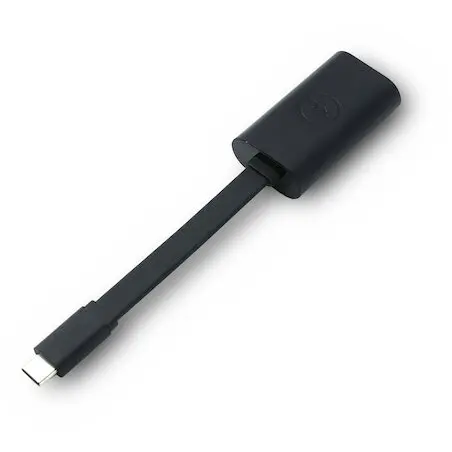 Dell Adaptor interfata Dell SA224, USB-C (T) la RJ-45 (M), Negru