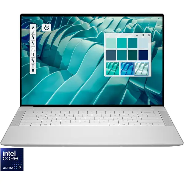 Dell Laptop Dell 14 Premium DA14250, Procesor Intel® Core™ Ultra 7 255H (24M Cache, pana la 5.10 GHz), 14.5 inch, WUXGA, IPS 30-120Hz, 32GB LPDDR5X, 1TB SSD, Nvidia GeForce RTX 4050 6GB, Windows 11 Pro, Argintiu Platina
