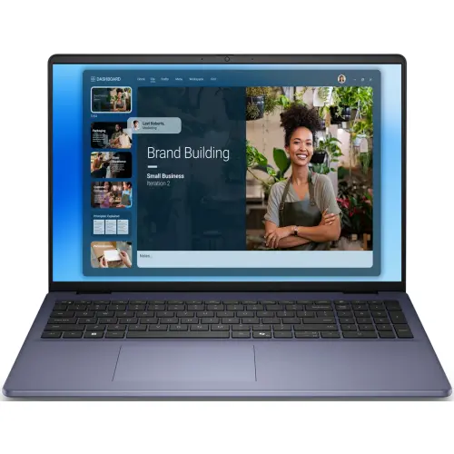 Dell Laptop Dell 16 DC16251, Intel Core 7 150U, 16 inch, RAM 32GB, SSD 1TB, Intel Graphics, Linux, Albastru