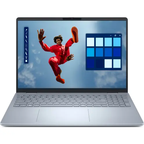 Dell Laptop Dell 16 Plus 2.5K 16 inch Intel Core Ultra 7 256V 16GB 512GB SSD Windows 11 Pro Albastru