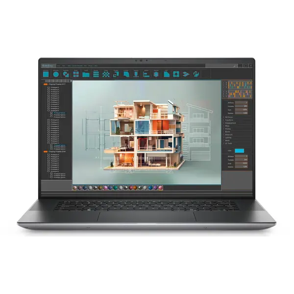 Dell Laptop DELL Precision 5690, Ultra 7 165H, 16 inch, FullHD+, 32GB, 1TB SSD, Nvidia RTX 1000 Ada, Windows 11 Pro, Gri (INT Keyboard)