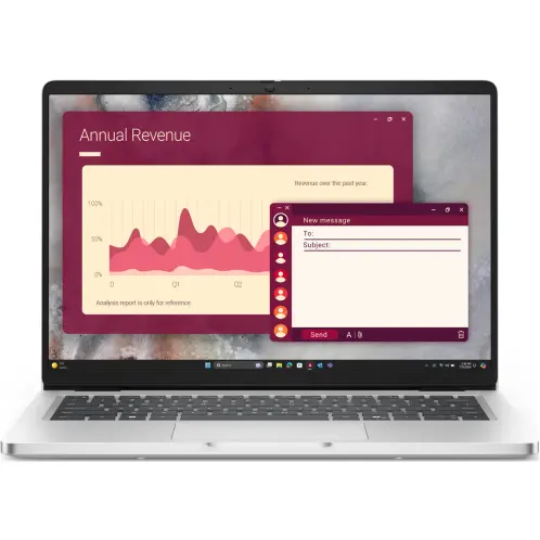 Dell Laptop Dell Pro 14 PC14250, Intel Core 5 120U, 14 inch, RAM 16GB, SSD 1TB, Intel Graphics, Windows 11 Pro, Argintiu