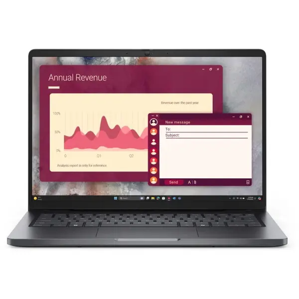 Dell Laptop Dell Pro 14 PC14250, Procesor Intel® Core™ 5 120U, Display 14 FHD+, RAM 16GB DDR5, 512GB SSD, Placa video Intel Graphics, Ubuntu Linux, Negru-Gri