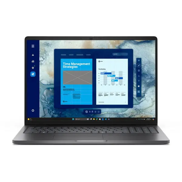 Dell Laptop Dell Pro 16 PC16250, Procesor Intel® Core™ 3 100U, 16 FHD+, 8GB DDR5, 512GB SSD, Intel Graphics, Windows 11 Pro, Negru (INT Keyboard)