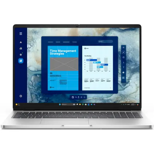 Dell Laptop Dell Pro 16 PC16250, Procesor Intel® Core™ Ultra 7 265U (12M Cache, pana la 5.30 GHz), 16 inch, Full HD+, 32GB DDR5, 1TB SSD, Intel Graphics, Windows 11 Pro, Argintiu