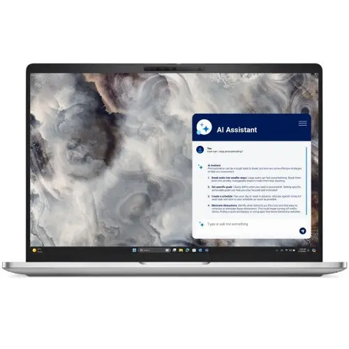 Dell Laptop Dell Pro 16 Plus PB16250, Intel Core Ultra 7 268V, 16 inch WUXGA, 32GB RAM, 1TB SSD, Windows 11 Pro, Argintiu