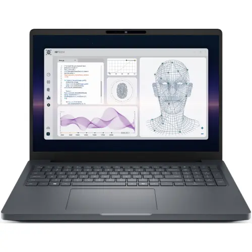 Dell Laptop Dell Pro Max 16 Plus MB16250, Procesor Intel® Core™ Ultra 9 285HX (30M Cache, pana la 5.50 GHz), 16 inch, WUXGA, 64GB RAM, 1TB SSD, NVIDIA RTX PRO 3000 12GB, Windows 11 Pro, Gri