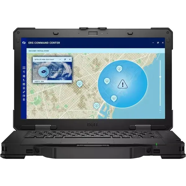 Dell Laptop Dell Pro Rugged RB14250, procesor Intel Core Ultra 7 165U, 14 inch, Full HD, RAM 32GB, SSD 1TB, Intel Graphics, 5G, Windows 11 Pro, Negru
