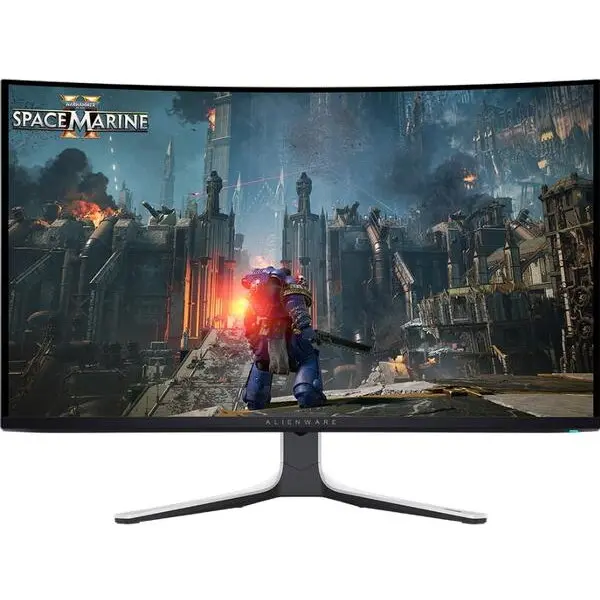 Dell Monitor Gaming IPS OLED Dell Alienware 32 AW3225QF, UHD (3840 x 2160), HDMI, DisplayPort, Ecran curbat, 240 Hz, 0.03 ms, Negru/Alb