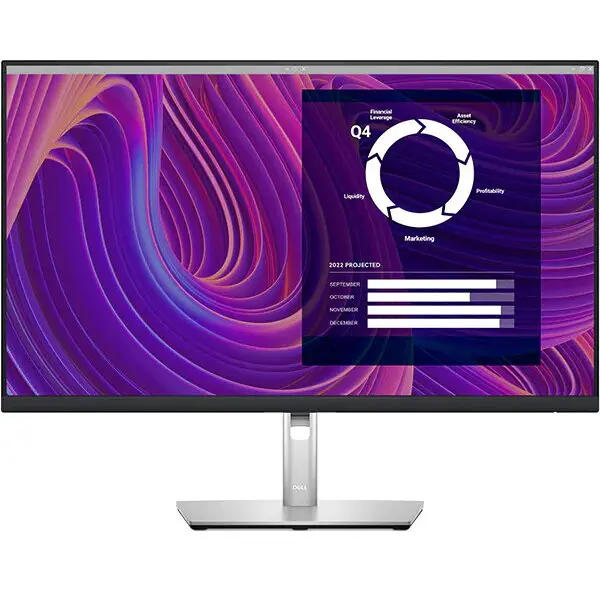 Dell Monitor IPS LED Dell 27 P2723D, QHD, 2560x1440, HDMI, DisplayPort, Pivot, Negru/Argintiu