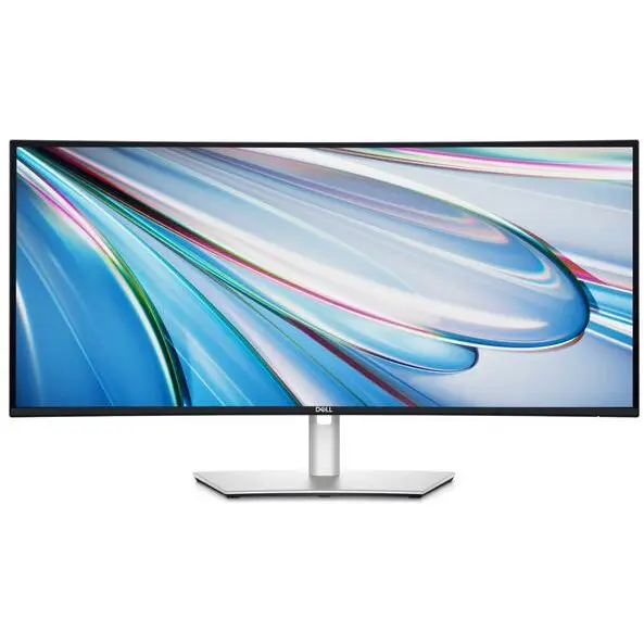 Dell Monitor IPS LED Dell 34.14 U3425WE, WQHD (3440 x 1440), HDMi, DisplayPort, Ecran curbat, Boxe, 120 Hz, 5 ms, Argintiu