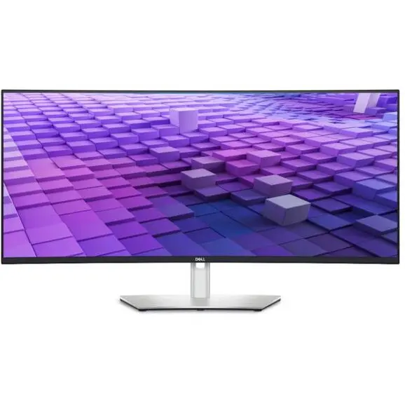 Dell Monitor IPS LED Dell 38 U3824DW, WQHD+ (3840 x 1600), HDMI, DisplayPort, Boxe, Ecarn Curbat, 60 Hz, 5 ms, Argintiu