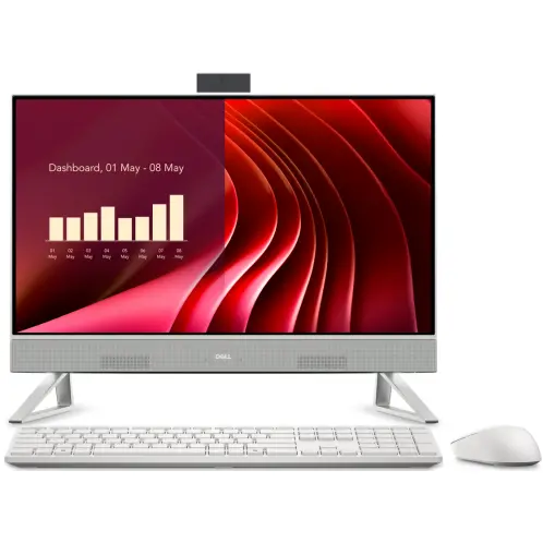 Dell PC All In One Dell 24 EC24250 AIO, Intel Core 7 150U, 23.8 inch Touch, RAM 16GB, SSD 1TB, Intel Graphics, Windows 11 Pro, Alb