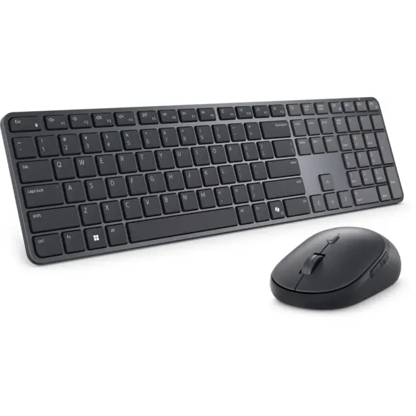 Dell Set Tastatura si Mouse Dell Pro 7 Slim, KM726, US International, RF wireless + Bluetooth, Negru