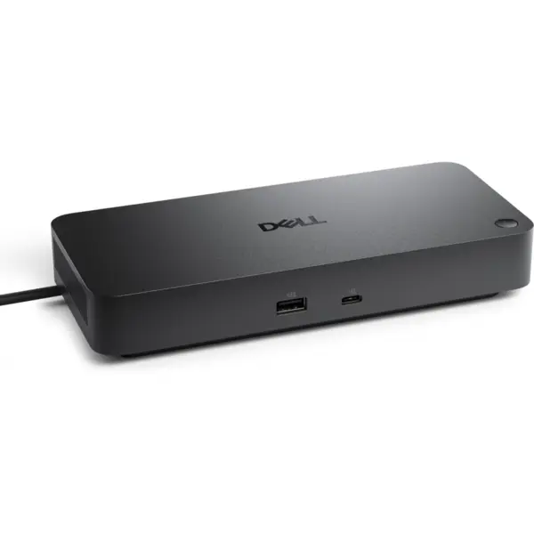 Dell Statie de andocare Dell Pro Dock WD25Z, USB 3.2 Gen 2 Type-C, 130 W, 2500 Mbit/s, 90x35,3x205mm, Negru