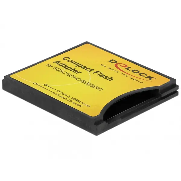 Delock Adaptor Compact Flash tip II pentru SD, Delock 61796