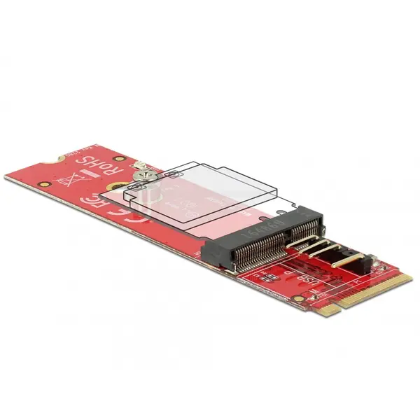 Delock Adaptor M.2 Key M la M.2 Key E pentru module USB/PCIe, Delock 63343