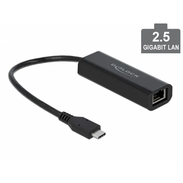Delock Adaptor USB 3.1-C la 2.5 Gigabit LAN, Delock 66298