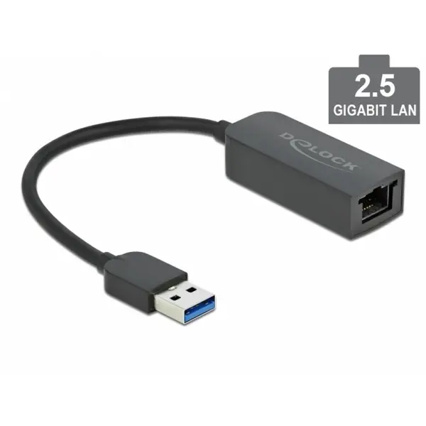 Delock Adaptor USB 3.2-A la 2.5 Gigabit LAN, Delock 66646