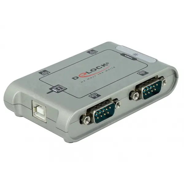 Delock Adaptor USB la 4 x Serial RS-232, Delock 87414