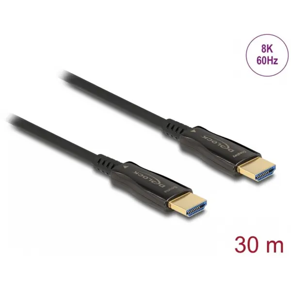 Delock Cablu activ optic HDMI 8K60Hz T-T 30m, Delock 84040