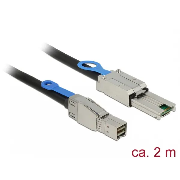 Delock Cablu de alimentare , Delock , Mini SAS HD SFF/8644 > Mini SAS SFF/8088 , 2m